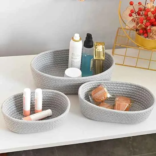 Paniers de rangement salle de bain