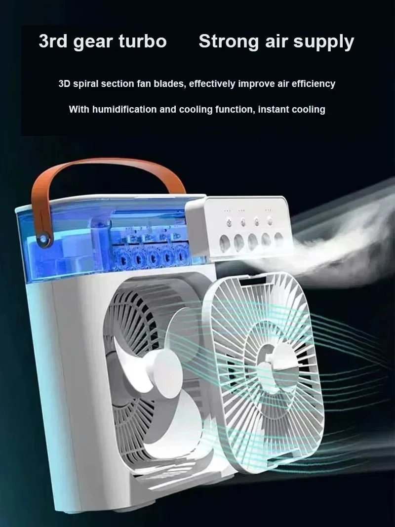 Ventilateur portable | 3-en-1 prend eau +glaçon
