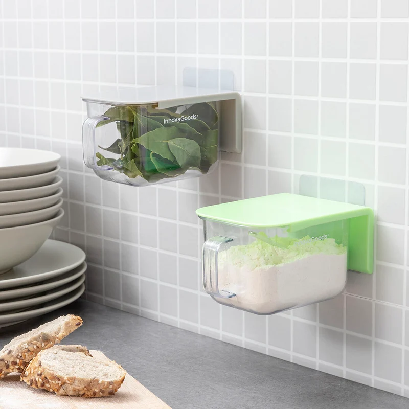 Recipientes de Cocina Adhesivos Extraíbles Handstore InnovaGoods 2 Unidades