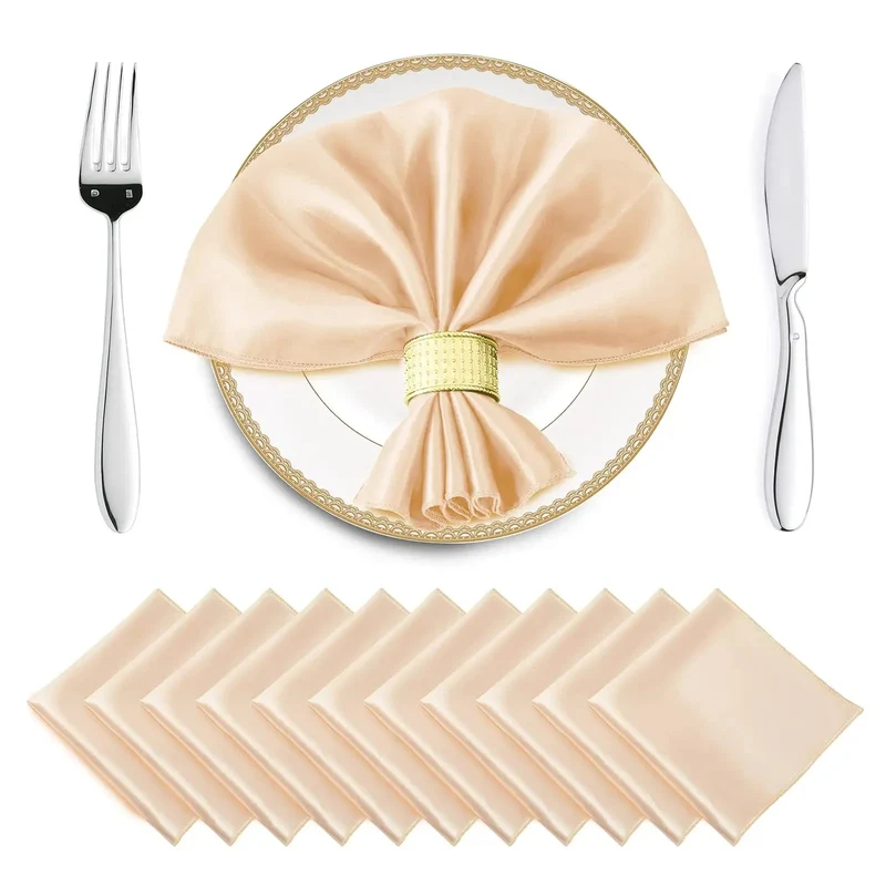 Serviettes de Table en Satin