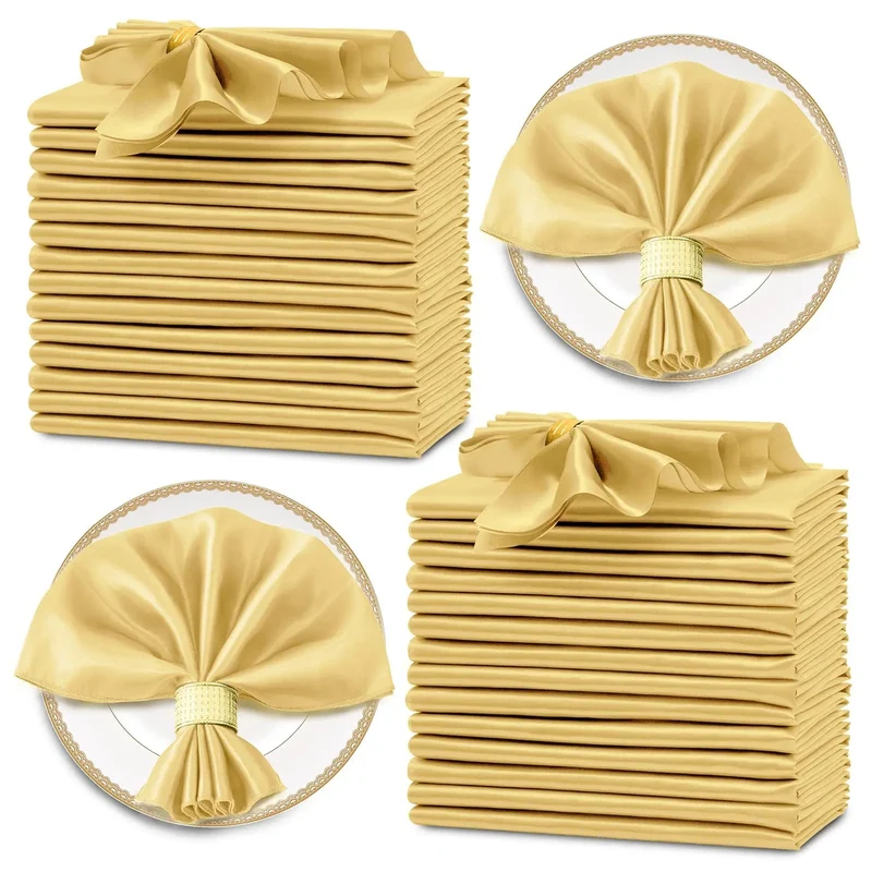 Serviettes de Table en Satin
