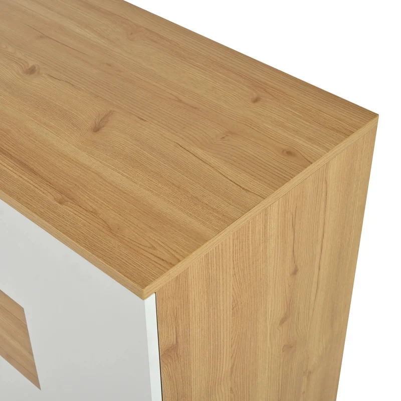 Buffet moderne LED 160x40x77cm 2 portes