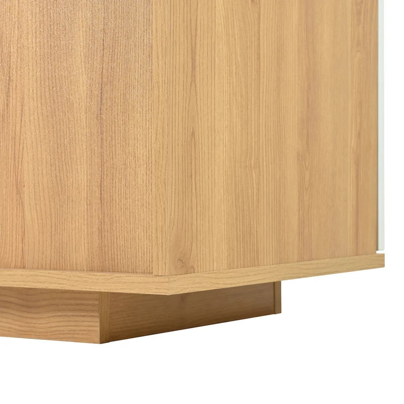 Buffet moderne LED 160x40x77cm 2 portes