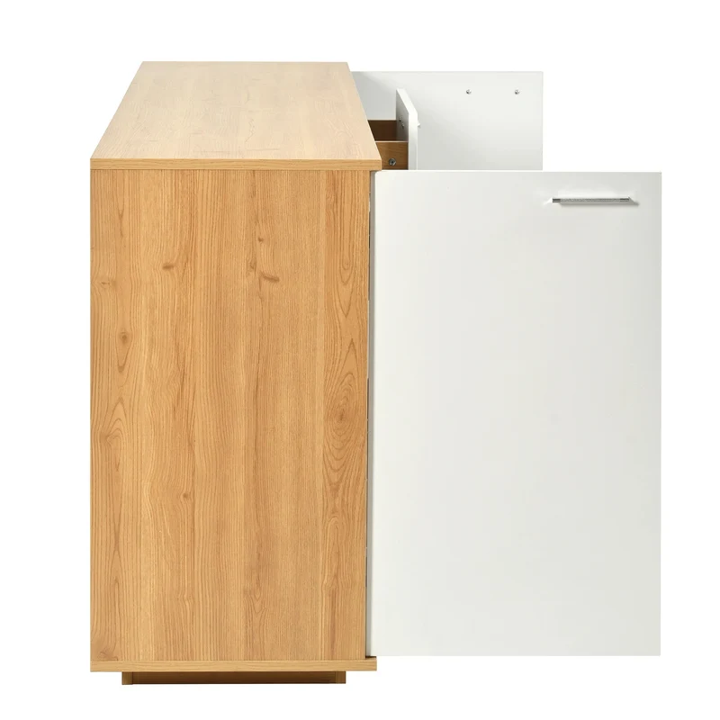 Buffet moderne LED 160x40x77cm 2 portes
