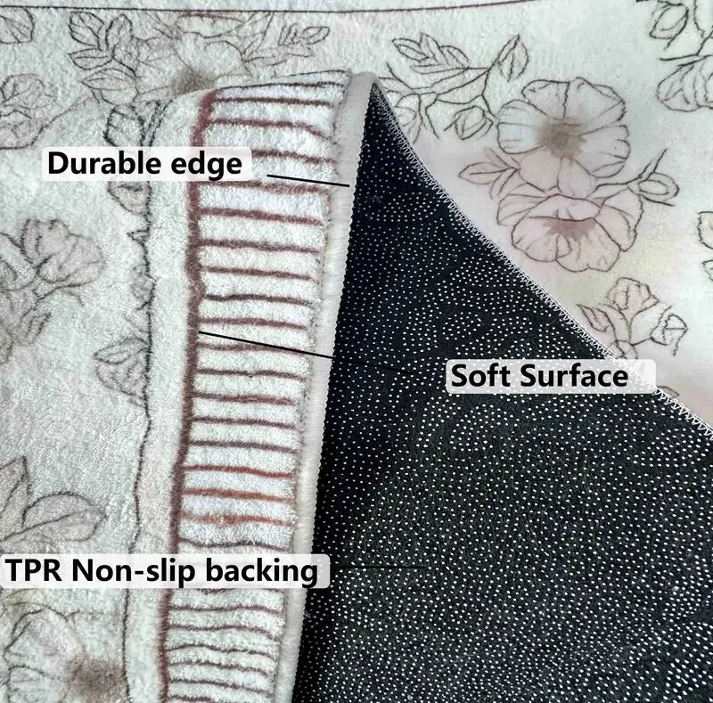paillasson à fleurs tapis de sol antidérapant