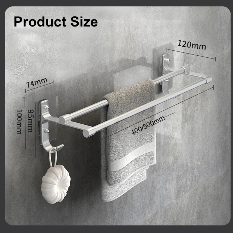 Porte-serviettes mural pour salle de bain