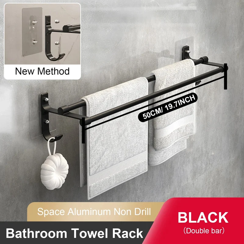 Porte-serviettes mural pour salle de bain