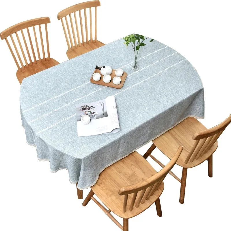 Nappe en coton et lin