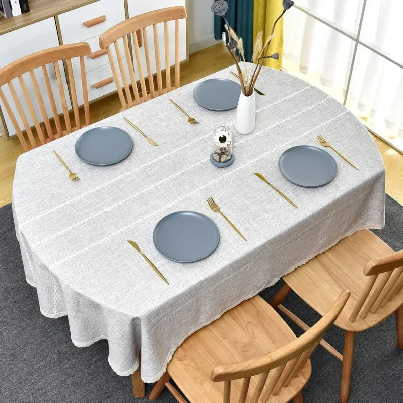 Nappe en coton et lin