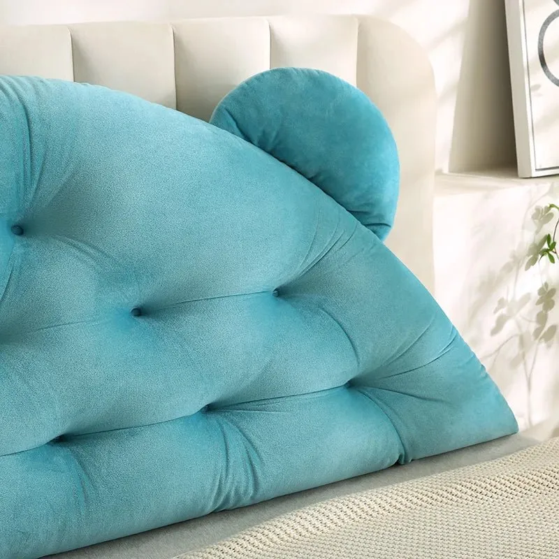 Tête de lit rembourrée en velours
