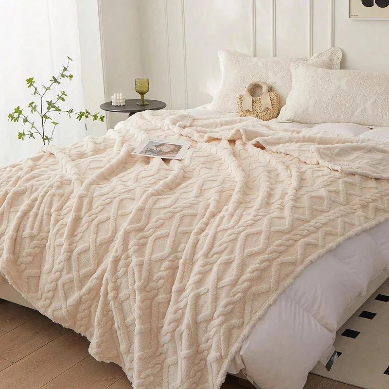 Couverture polaire corail monocouche 1 pièce
