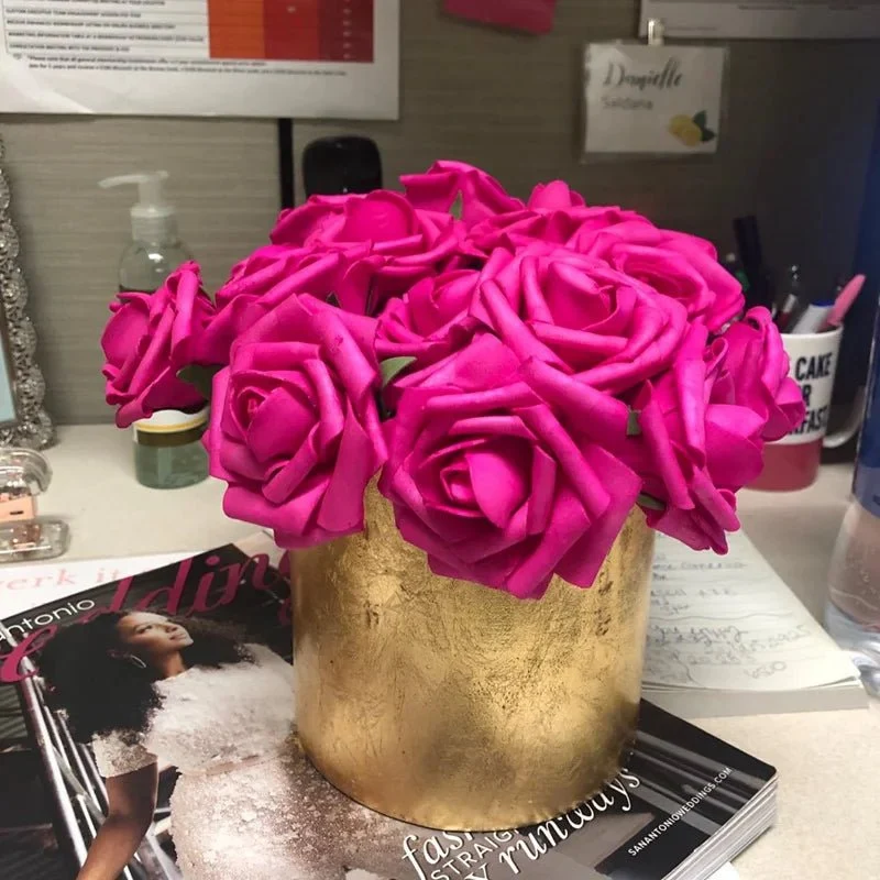 Bouquet de roses artificielles