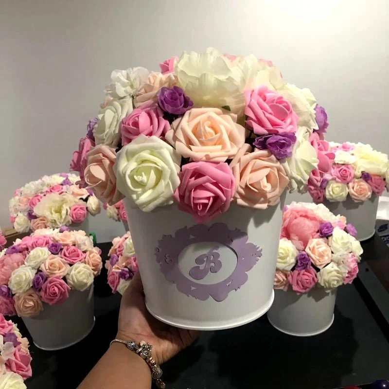 Bouquet de roses artificielles