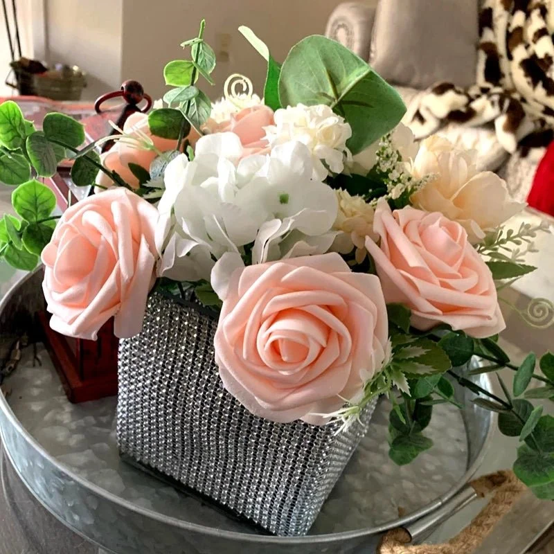 Bouquet de roses artificielles