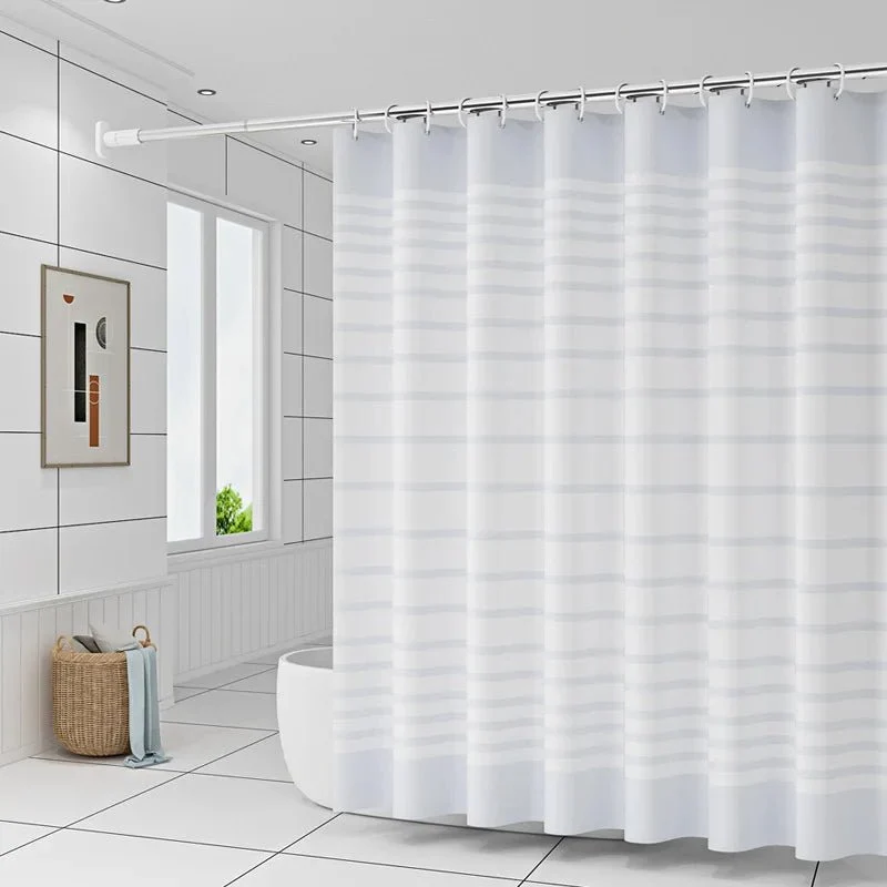 Rideaux de douche à rayures