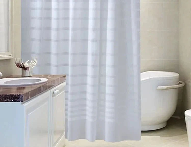 Rideaux de douche à rayures