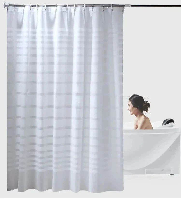 Rideaux de douche à rayures