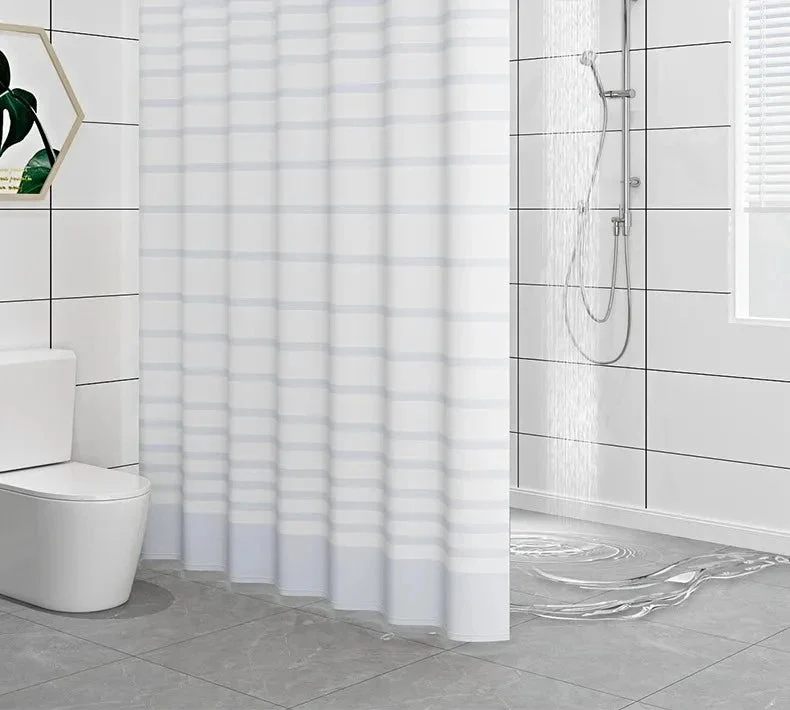 Rideaux de douche à rayures