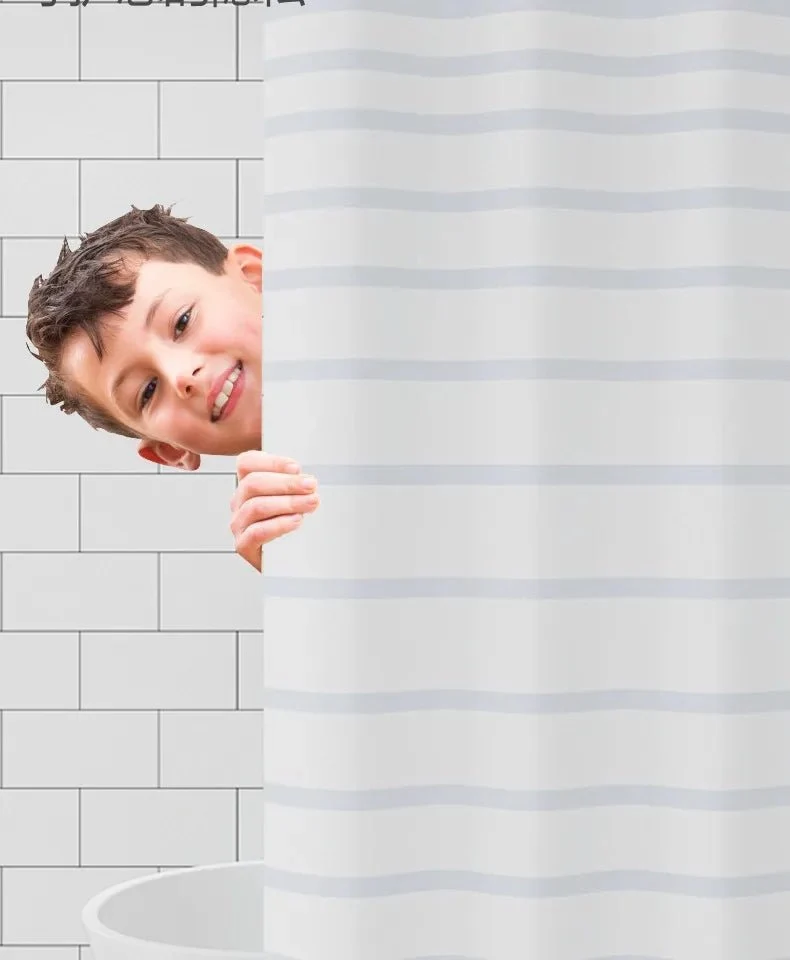 Rideaux de douche à rayures
