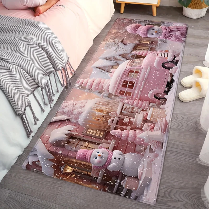 tapis bonhomme de neige château léger