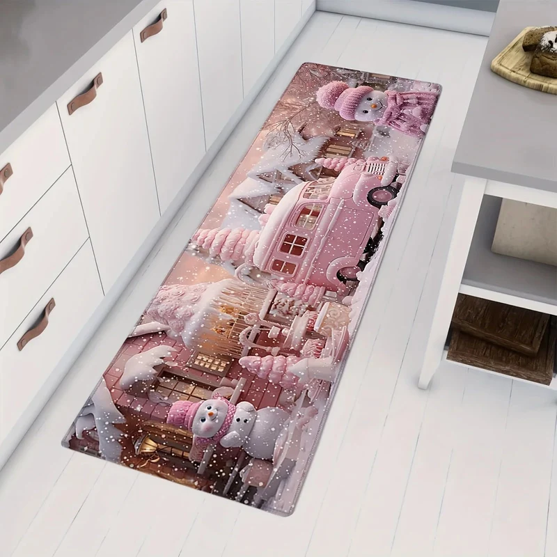 tapis bonhomme de neige château léger