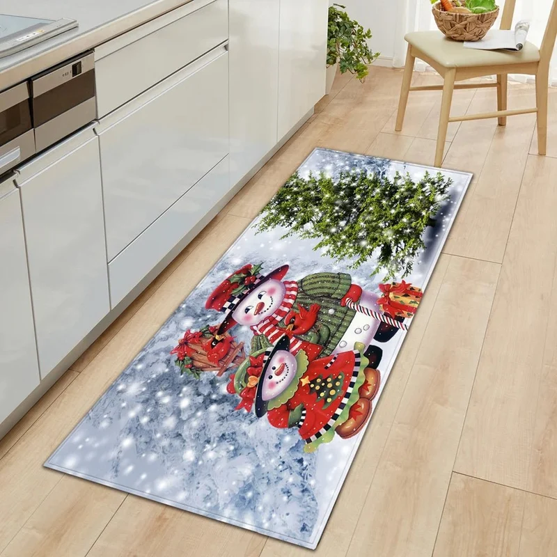 tapis bonhomme de neige château léger
