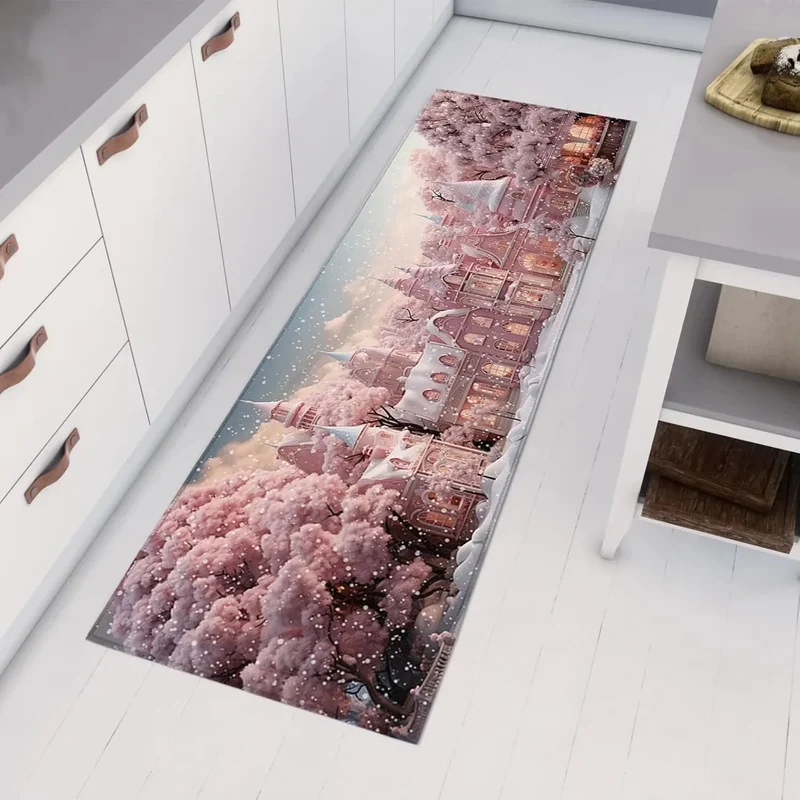 tapis bonhomme de neige château léger