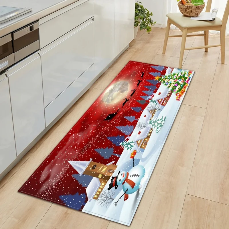 tapis bonhomme de neige château léger