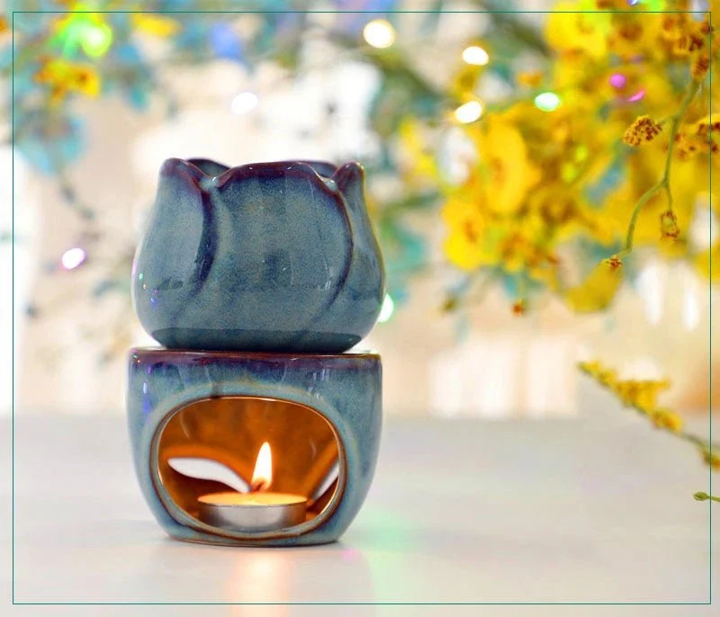 Brûleur d'encens en céramique huile essentielle