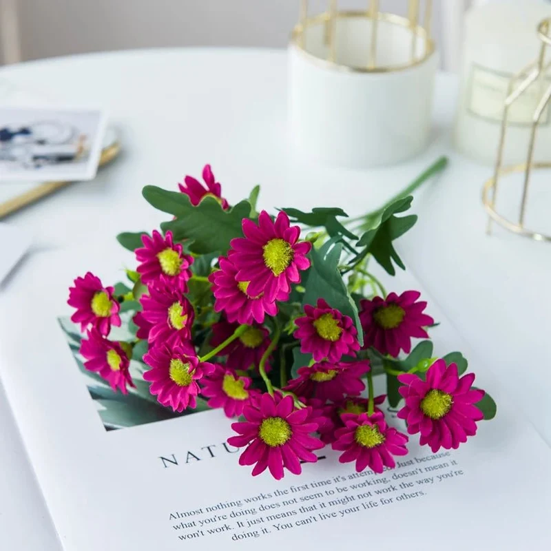 Bouquet artificielle à 21 têtes