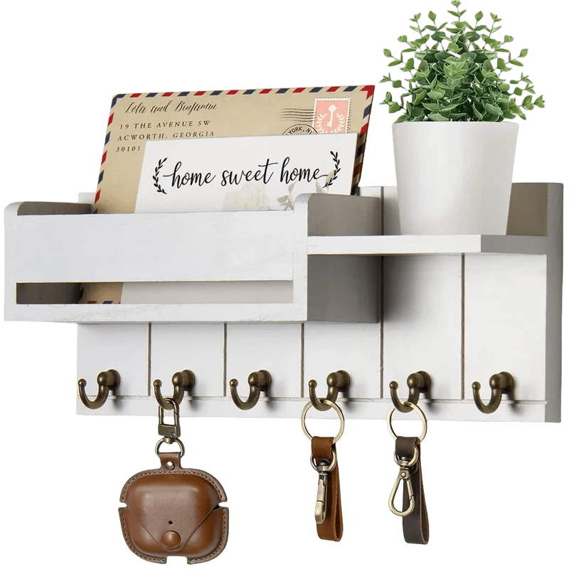 Porte-clés décoratif et organisateur de courrier