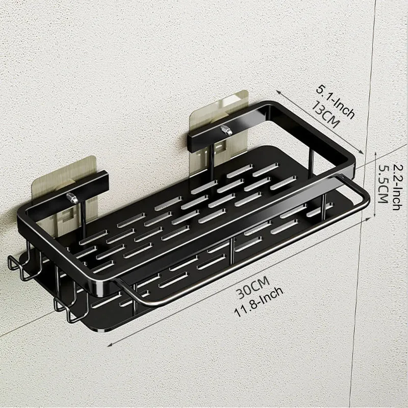 Rangement de toilette mural en aluminium T1