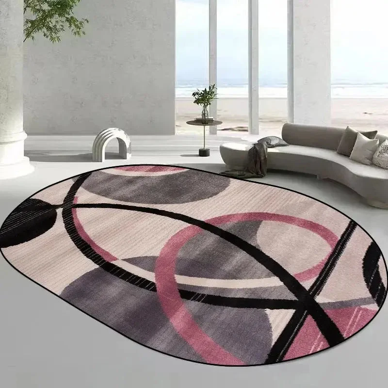 Tapis ovales de style moderne pour salon,