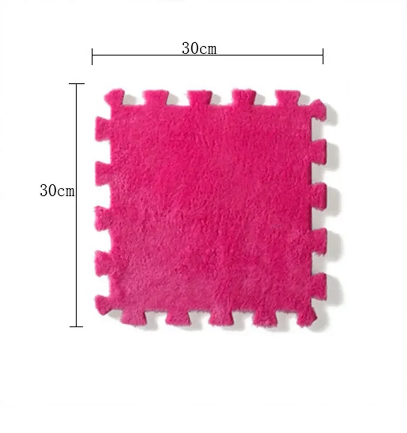 tapis de puzzle en peluche douce pour enfants,