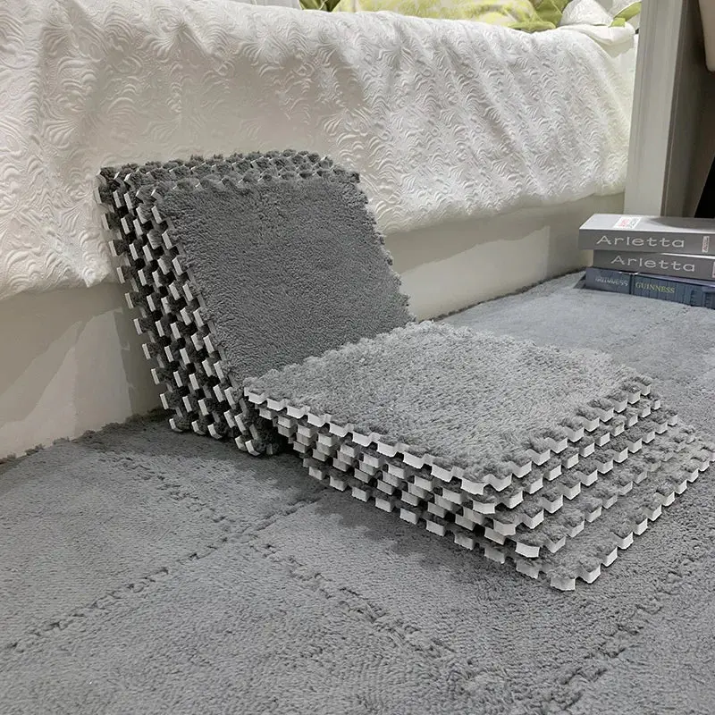tapis de puzzle en peluche douce pour enfants,
