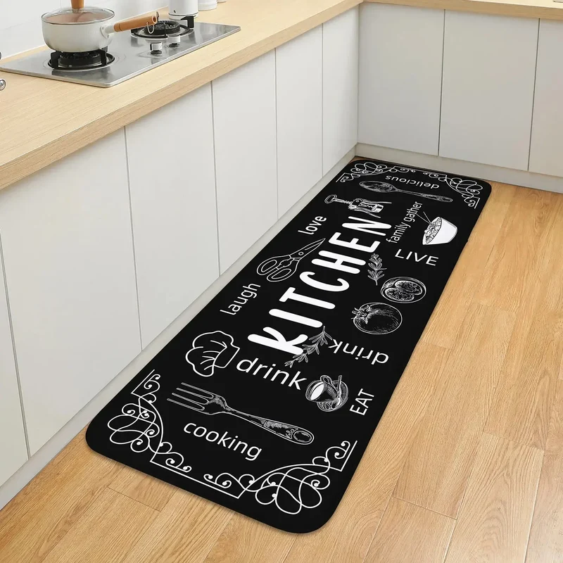 Tapis de cuisine lavable, antidérapant