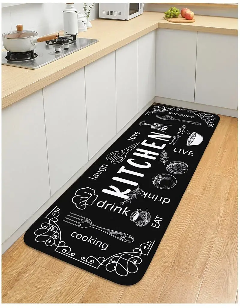 Tapis de cuisine lavable, antidérapant