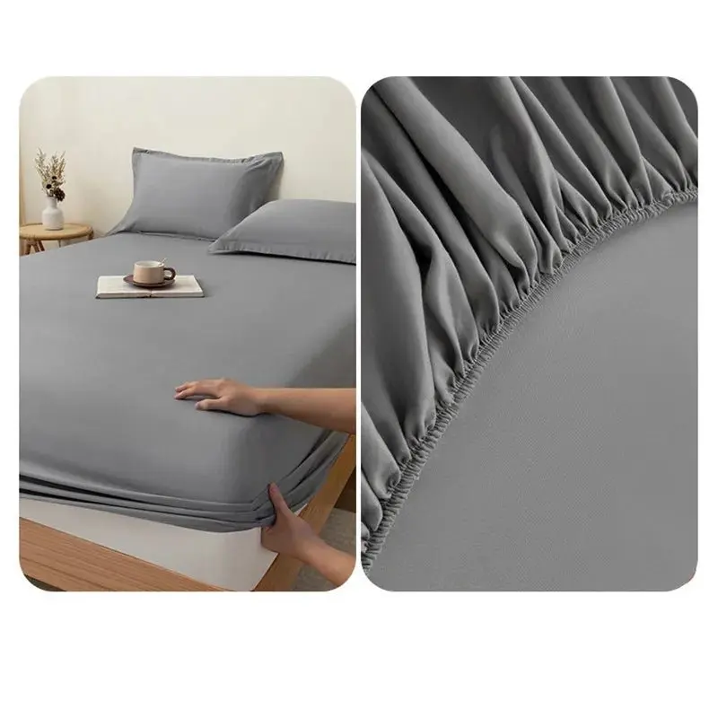 Drap-housse en coton de couleur