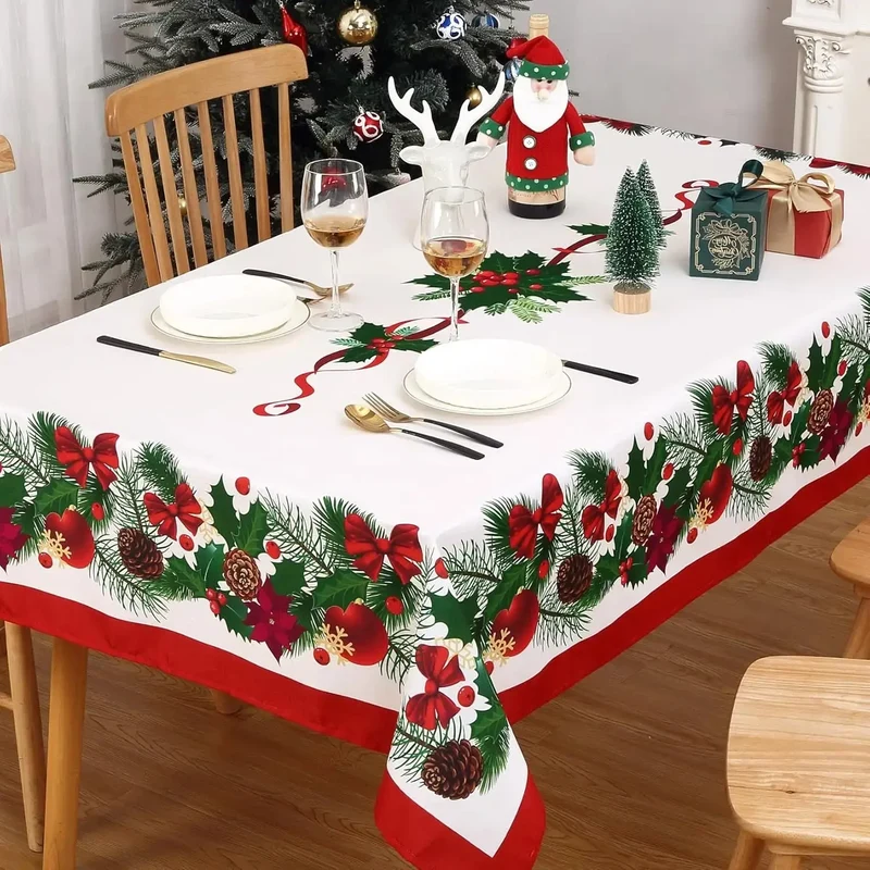 Nappe rectangulaire de noël