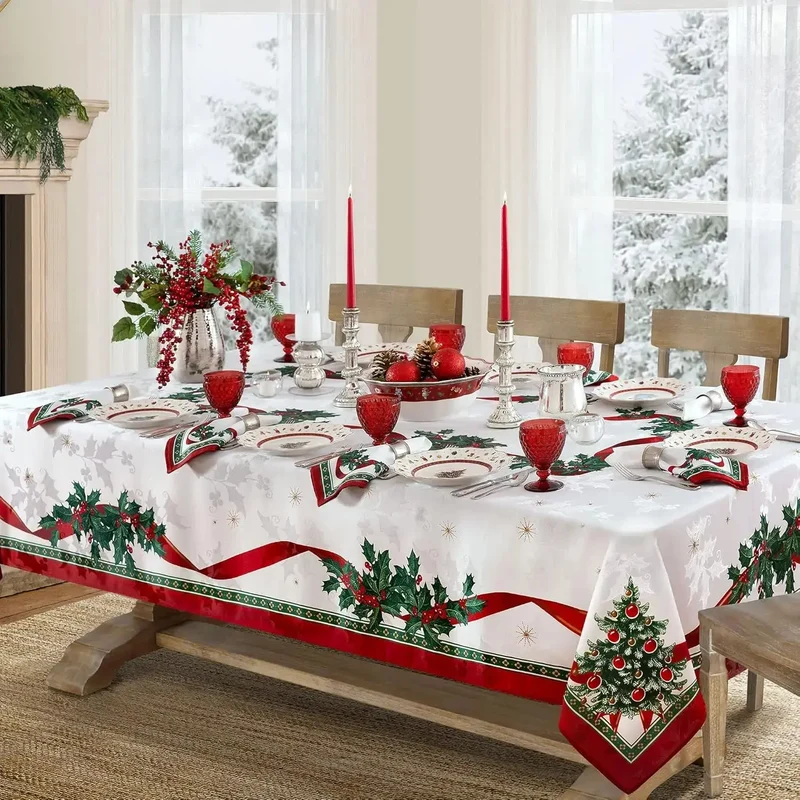 Nappe rectangulaire de noël