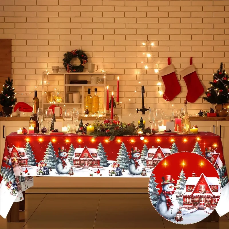 Nappe rectangulaire de noël
