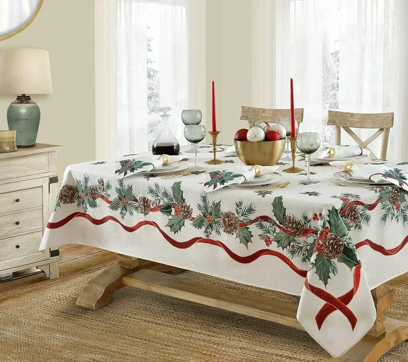 Nappe rectangulaire de noël