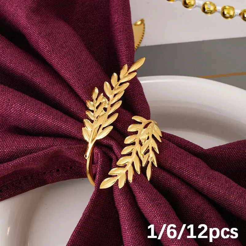 Ronds de Serviette en Blé localité, Porte-Serviette en Métal
