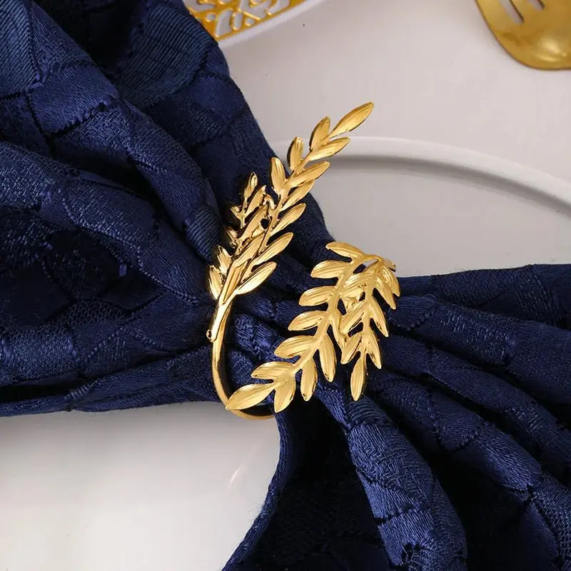 Ronds de Serviette en Blé localité, Porte-Serviette en Métal