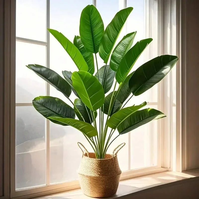 18 feuilles plantes artificielles