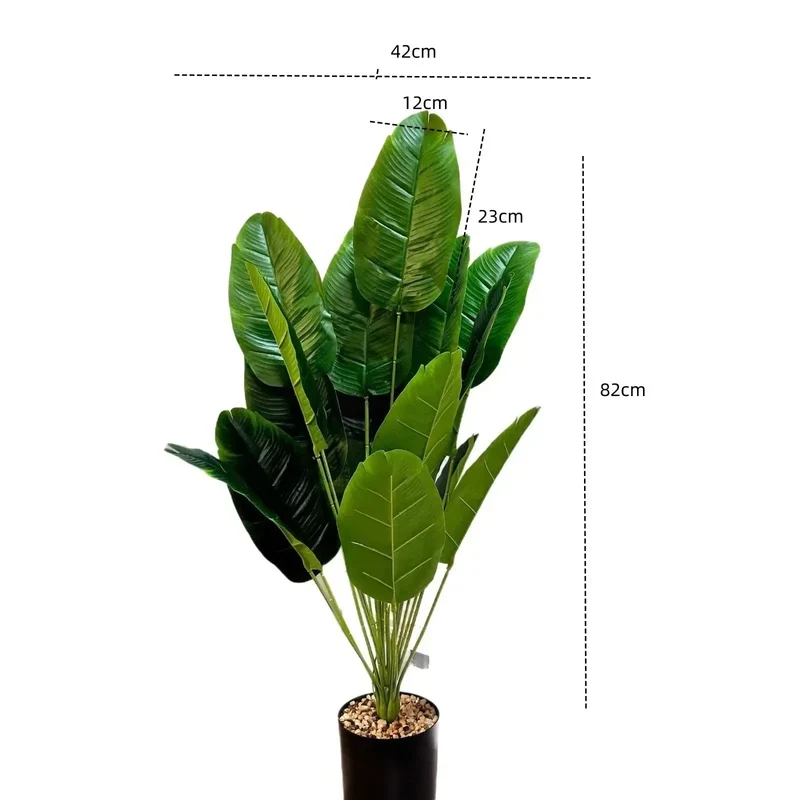 18 feuilles plantes artificielles