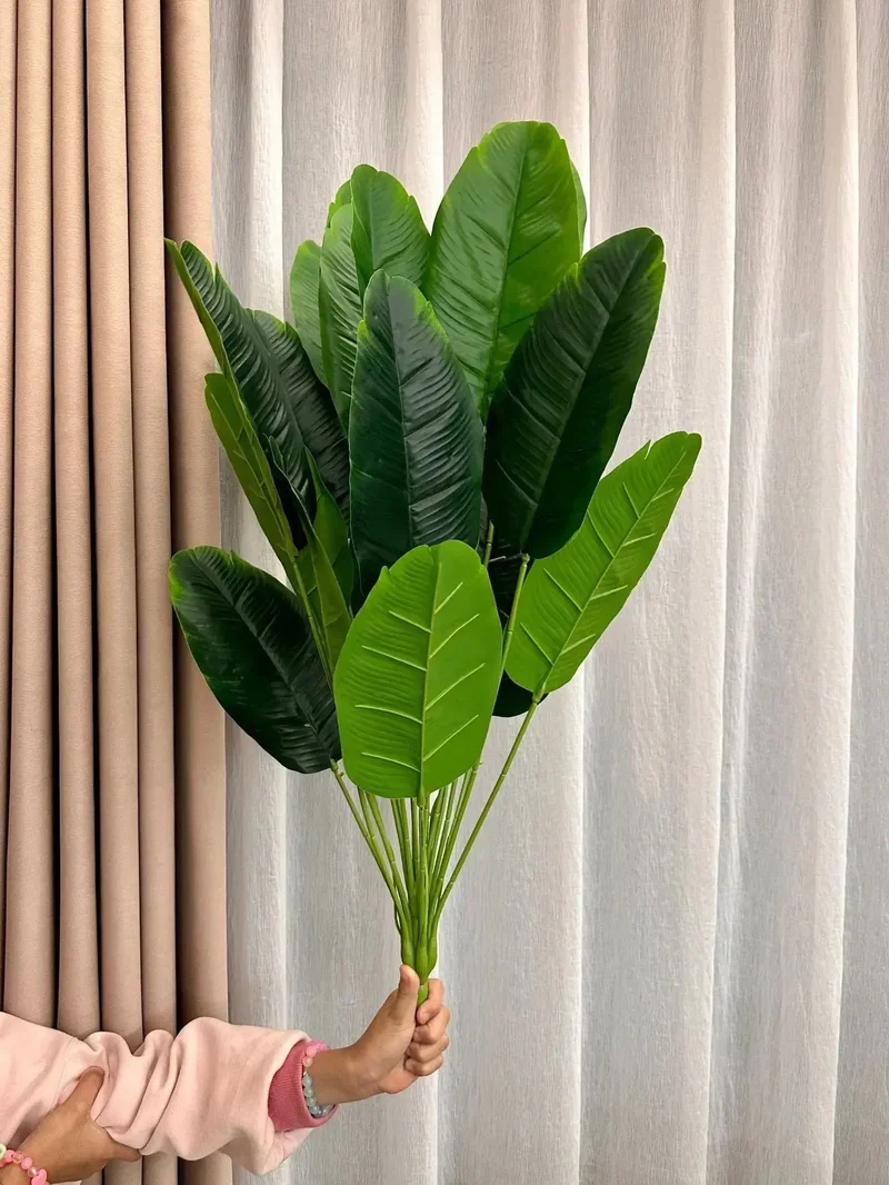 18 feuilles plantes artificielles