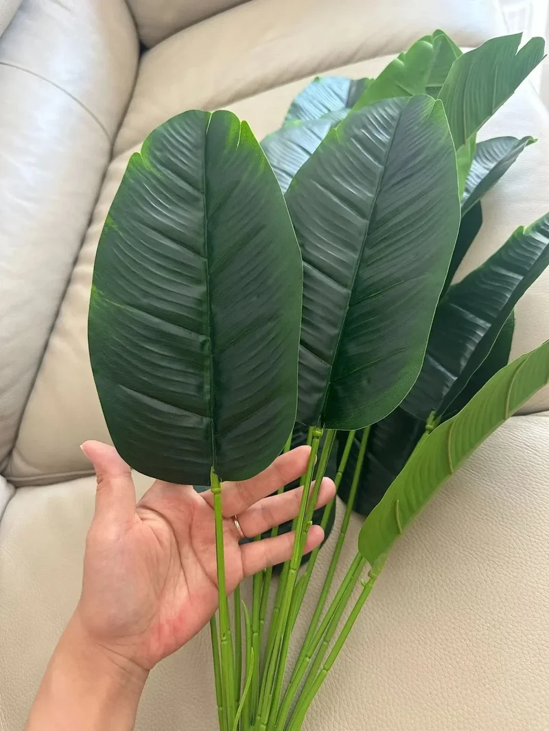 18 feuilles plantes artificielles