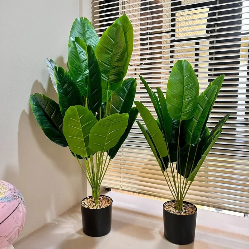 18 feuilles plantes artificielles