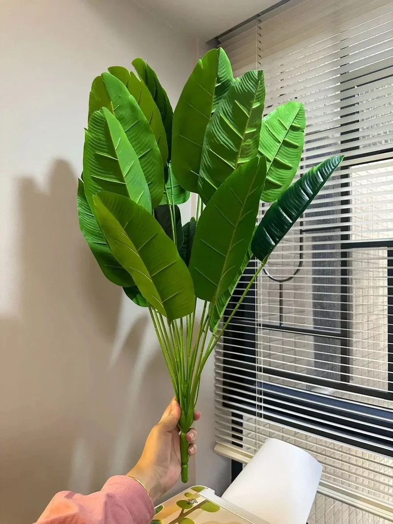 18 feuilles plantes artificielles